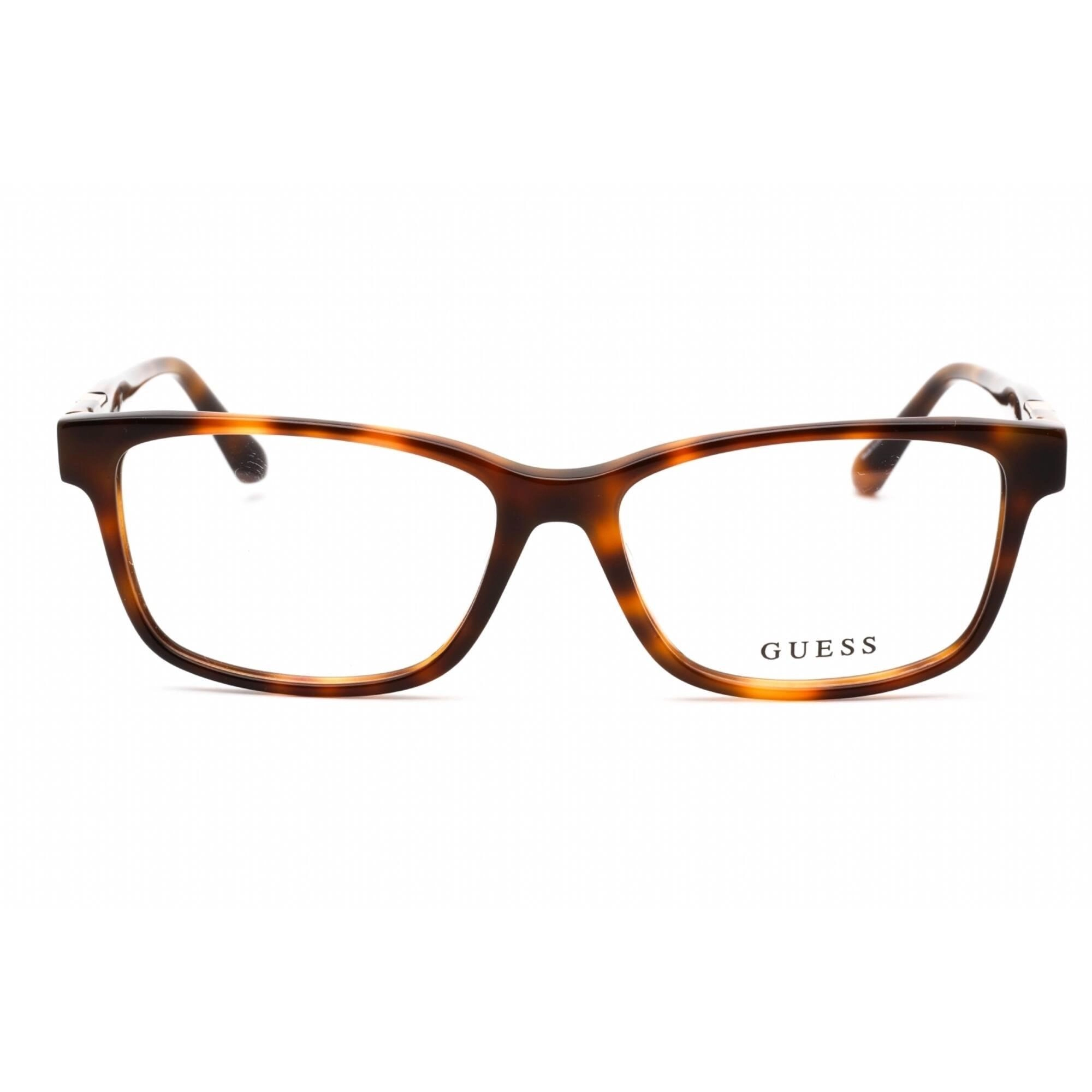 Guess Women's Eyeglasses - Full Rim Rectangular Blonde Havana Plastic | GU2848 053