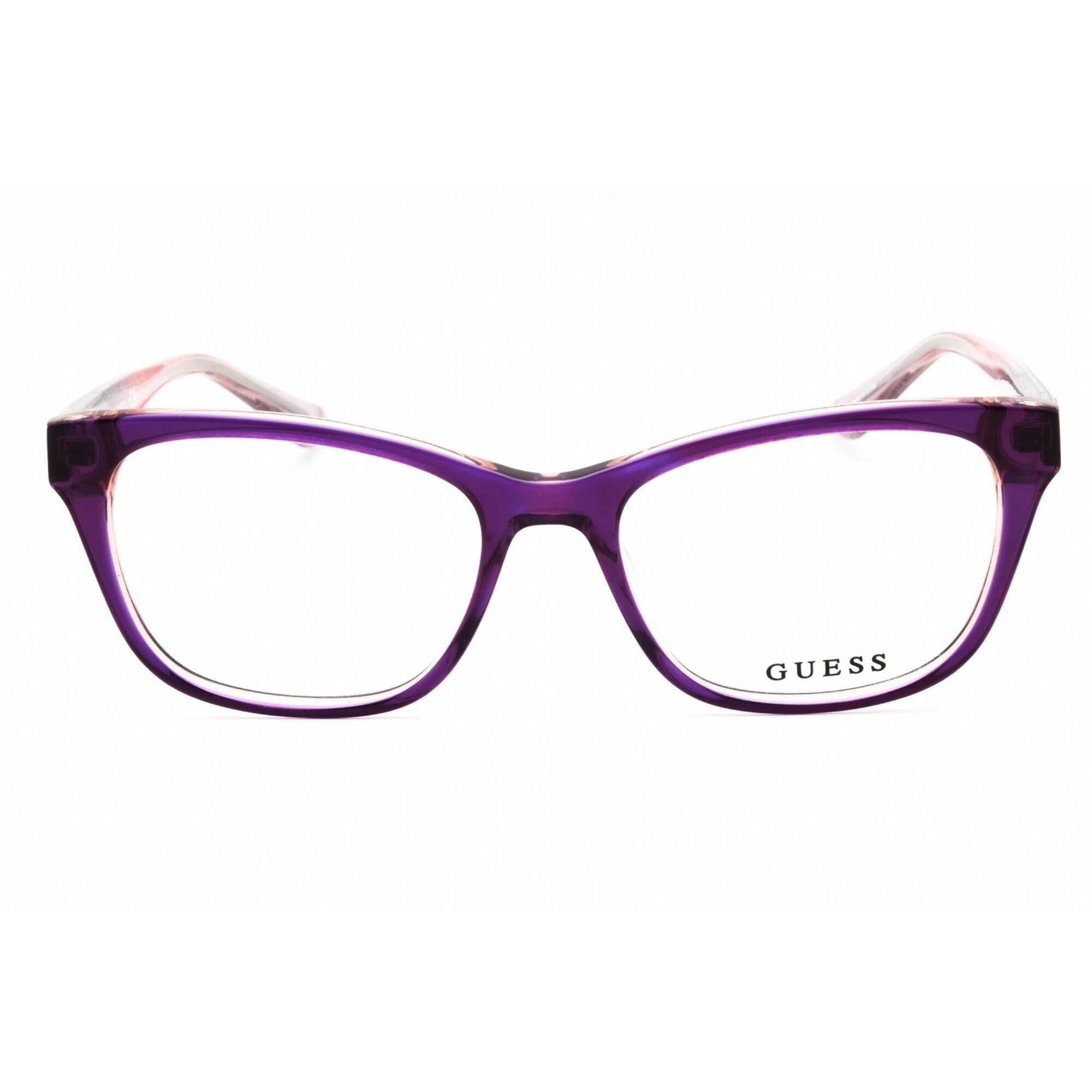 Guess Women's Eyeglasses - Violet/Other Acetate Cat Eye Full Rim Frame | GU2678 083