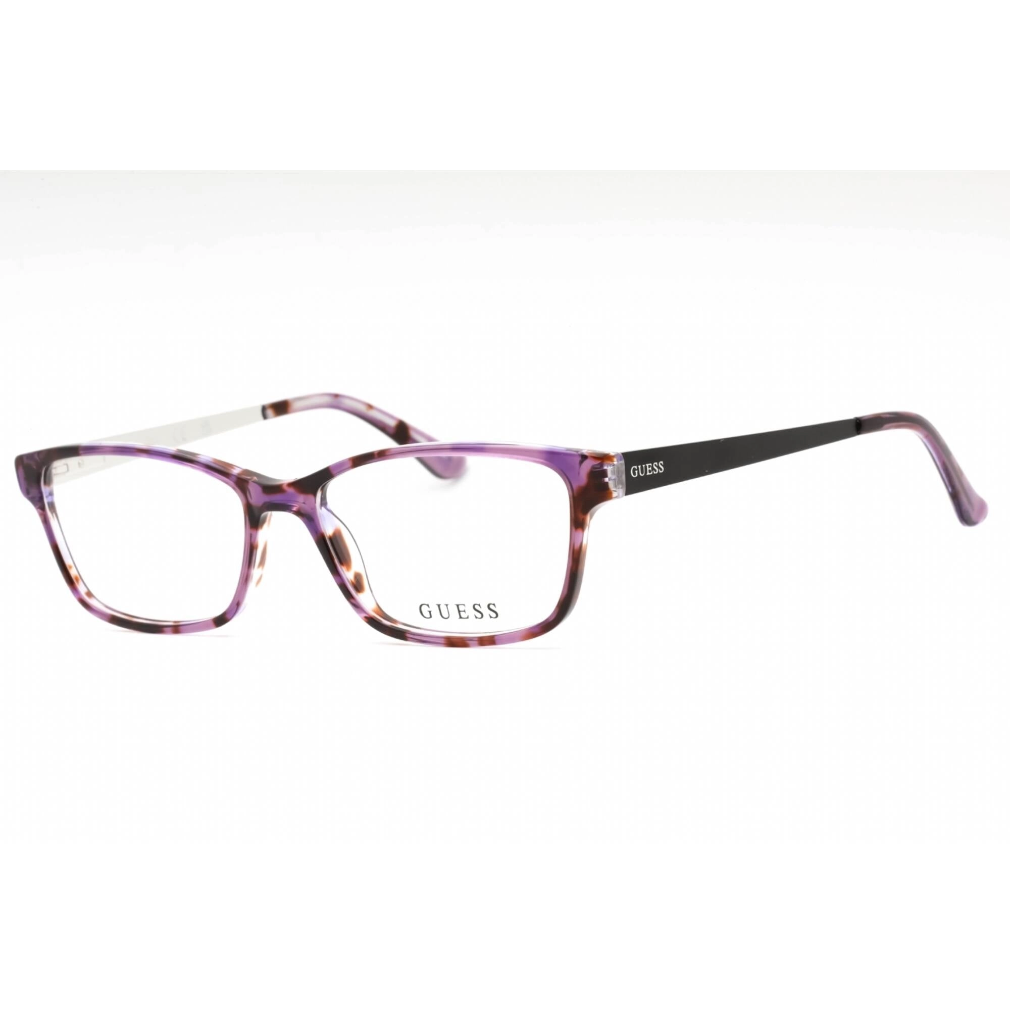 Guess Women's Eyeglasses - Violet/Other Plastic Rectangular Full Rim | GU2538 083