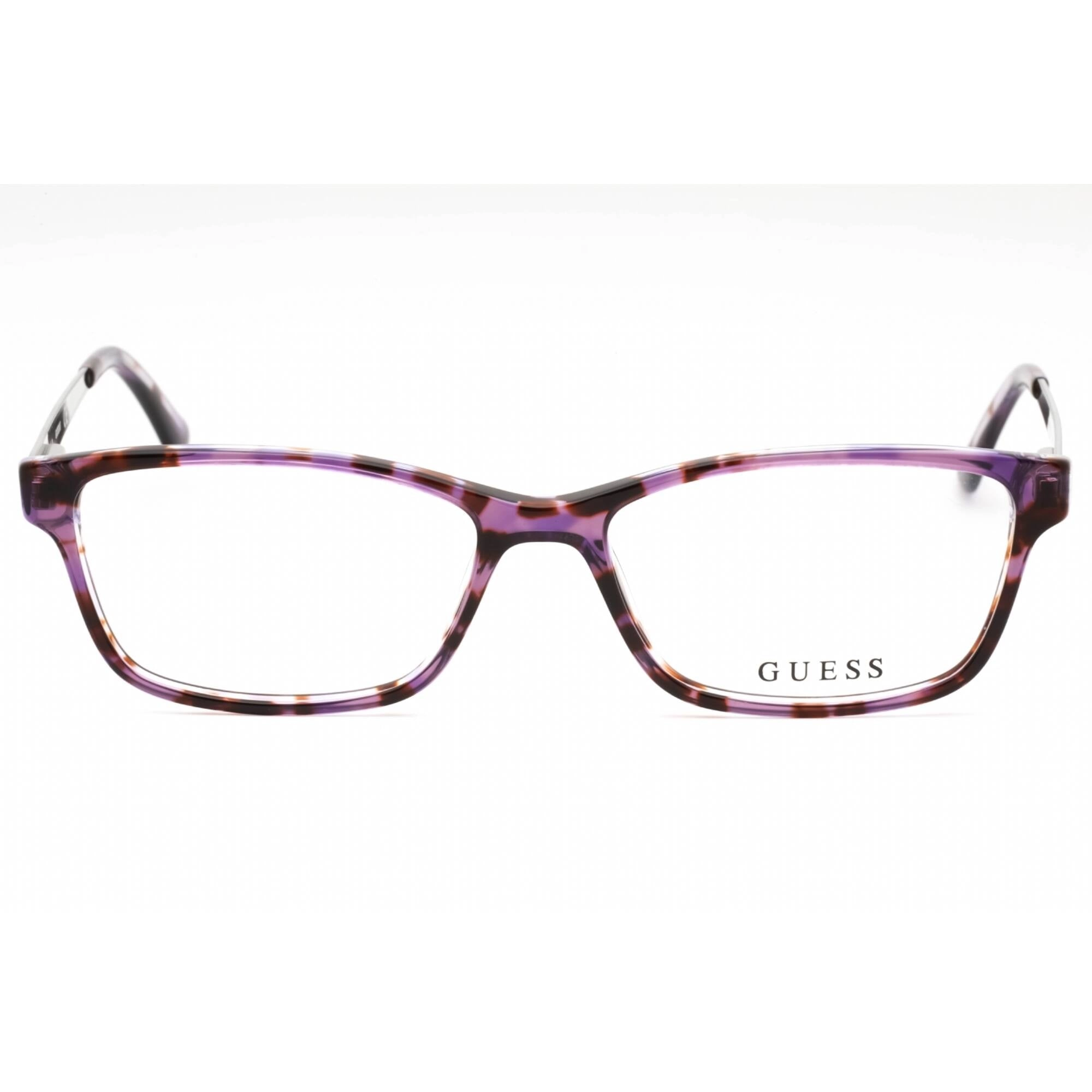 Guess Women's Eyeglasses - Violet/Other Plastic Rectangular Full Rim | GU2538 083