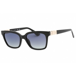 Guess Women's Sunglasses - Smoke Polarized Lens Shiny Black Square Frame | GU7869 01D