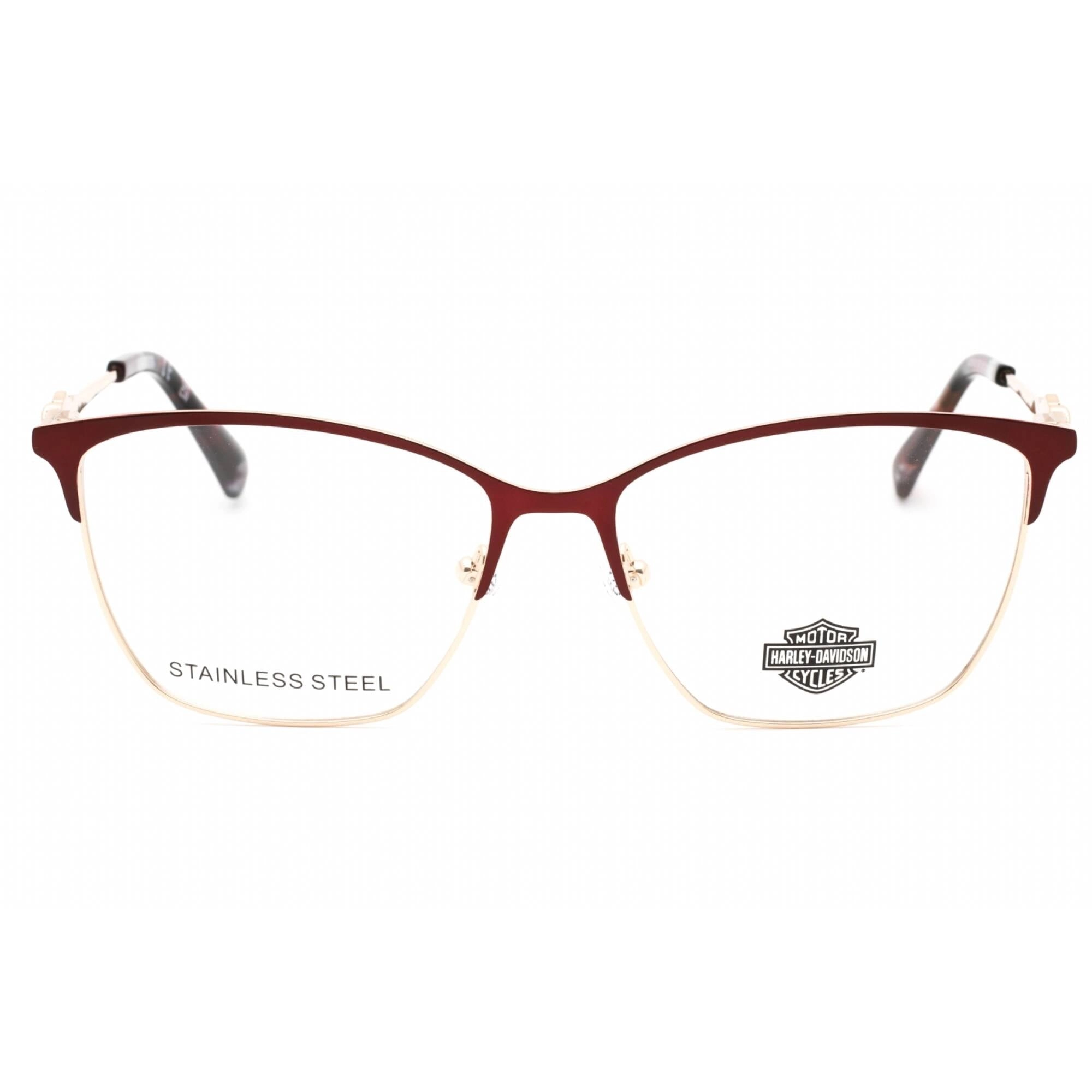 Harley Davidson Women's Eyeglasses - Matte Bordeaux Acetate/Metal Frame | HD0565 070