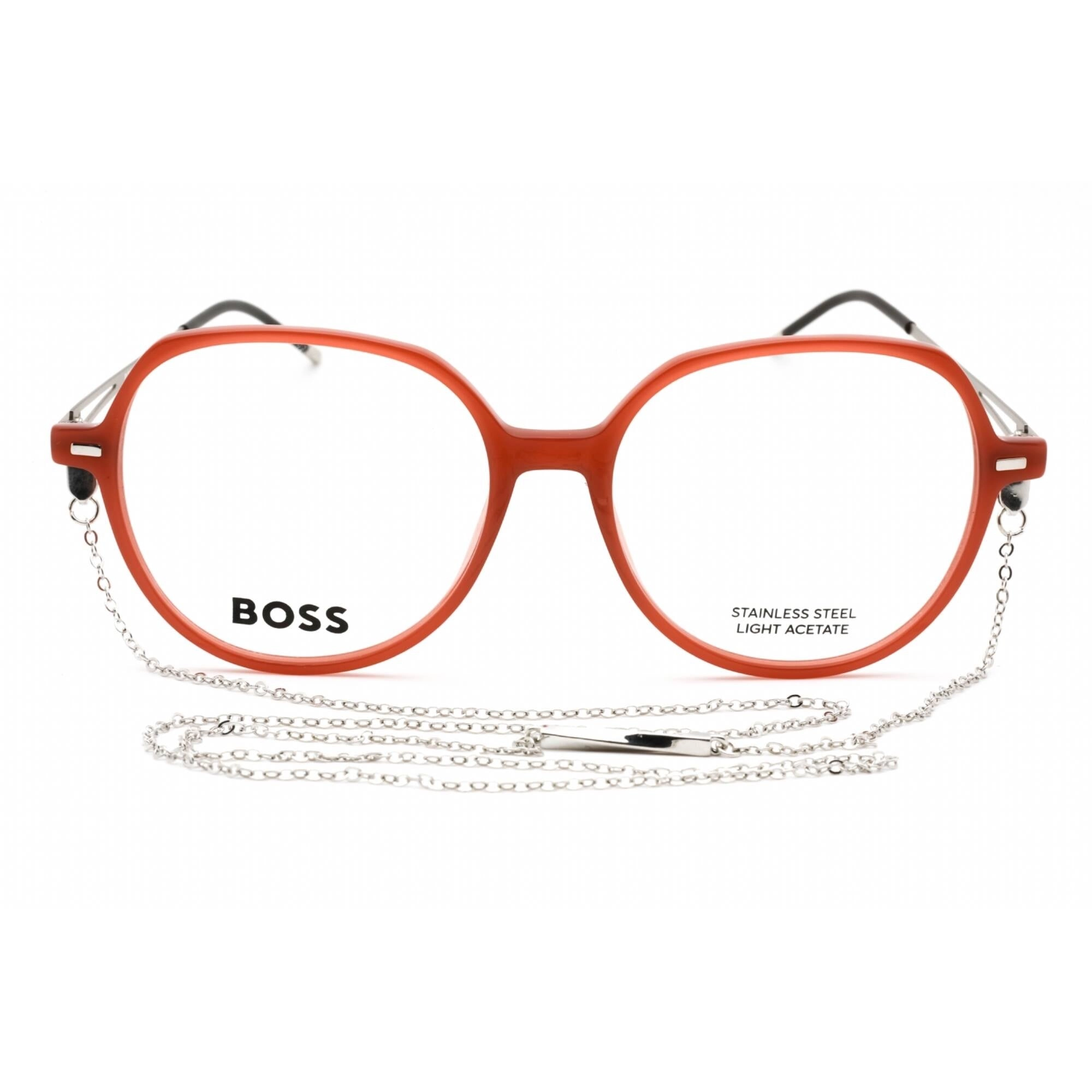 Hugo Boss Women's Eyeglasses - Brick Butterfly Full Rim Frame | BOSS 1391 02LF 00