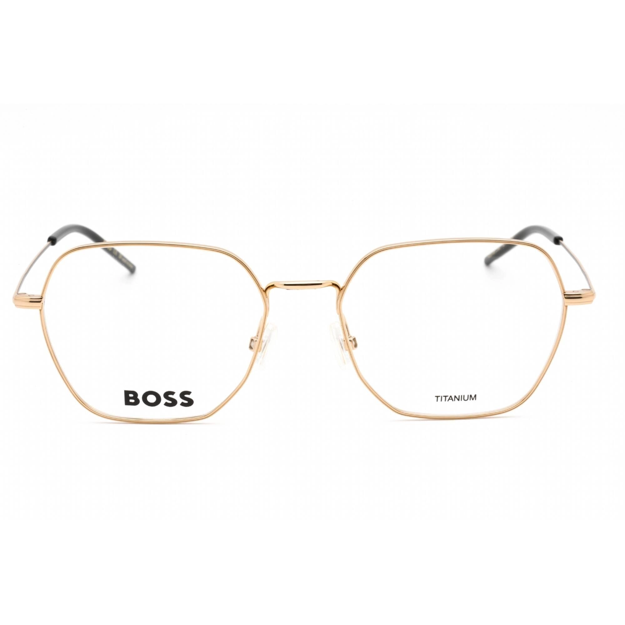 Hugo Boss Women's Eyeglasses - Gold Black Full Rim Geometric Frame | BOSS 1534 0RHL 00