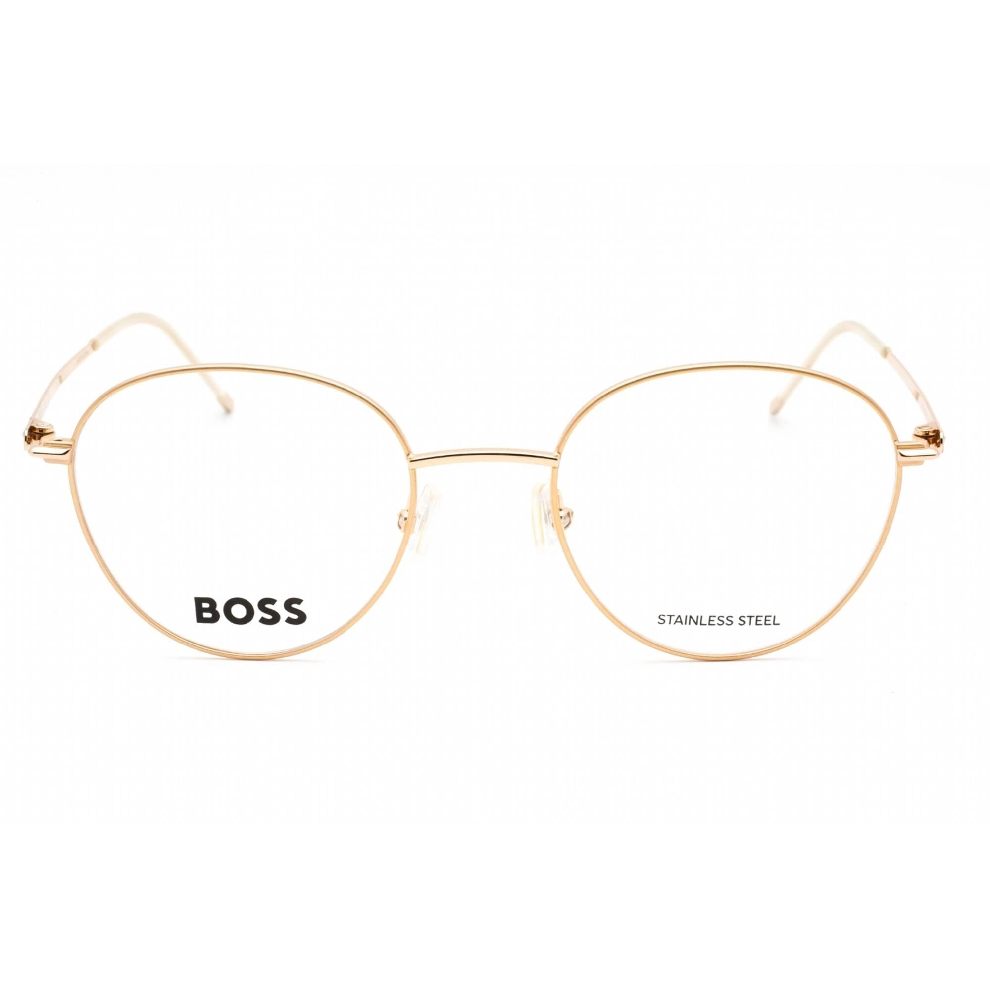 Hugo Boss Women's Eyeglasses - Gold Green Full Rim Round Frame | BOSS 1530 0PEF 00