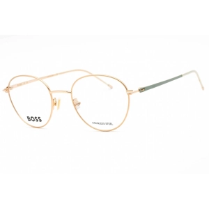 Hugo Boss Women's Eyeglasses - Gold Green Full Rim Round Frame | BOSS 1530 0PEF 00
