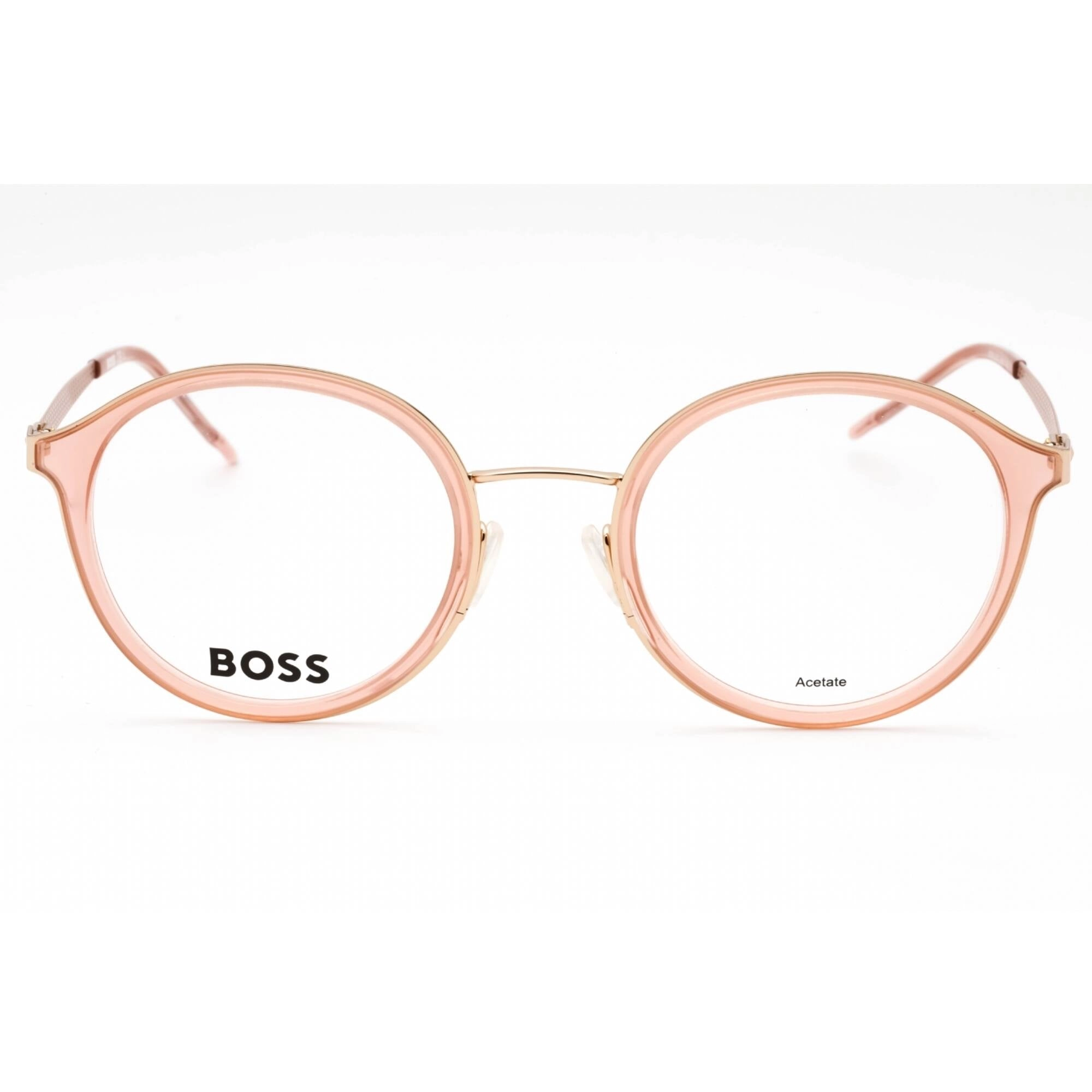 Hugo Boss Women's Eyeglasses - Gold Nude Round Full Rim Frame | BOSS 1210 0BKU 00