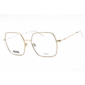 Hugo Boss Women's Eyeglasses - Gold White Metal Square Full Rim | BOSS 1666 024S 00