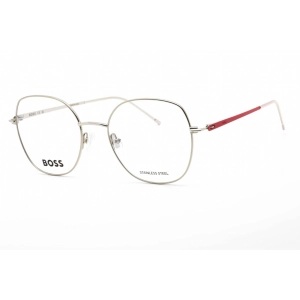 Hugo Boss Women's Eyeglasses - Silver Pink Metal Rectangular Frame | BOSS 1529 0AVB 00