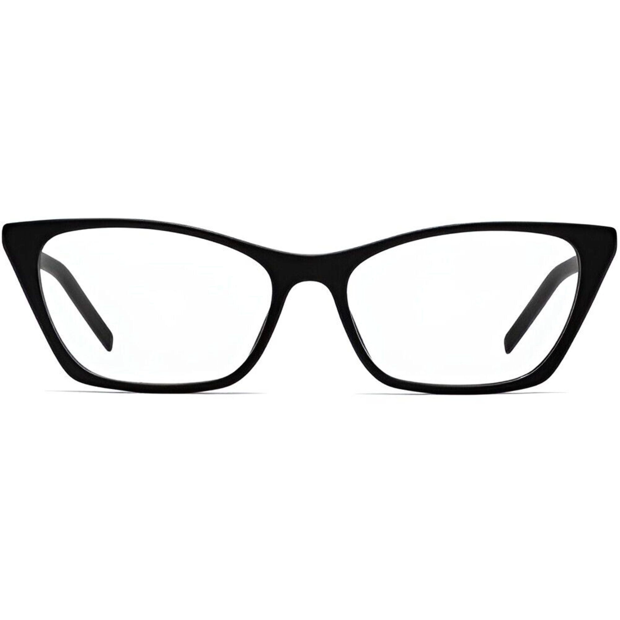 Hugo Women's Eyeglasses - Black Plastic Cat Eye Frame Demo Lens | HUGO HG 1058 807