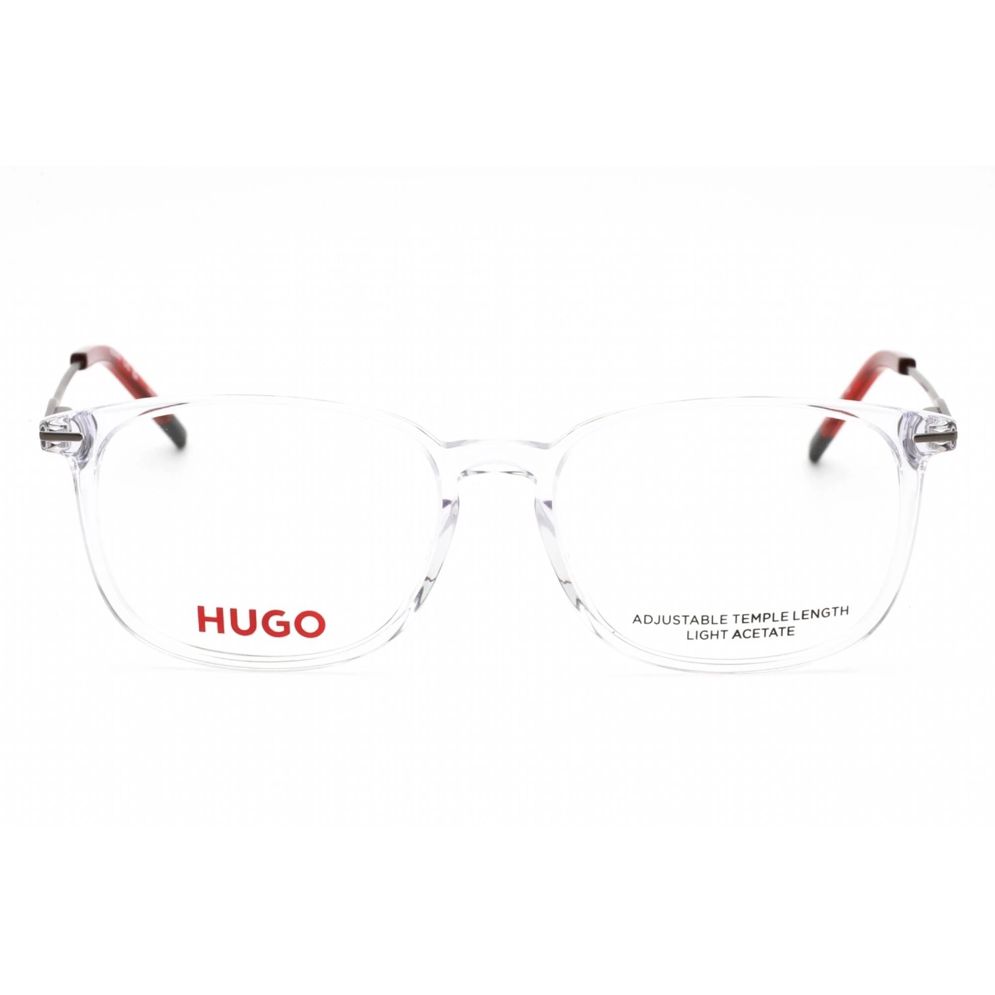 Hugo Women's Eyeglasses - Crystal Plastic Full Rim Rectangular Frame | HG 1205 0900 00