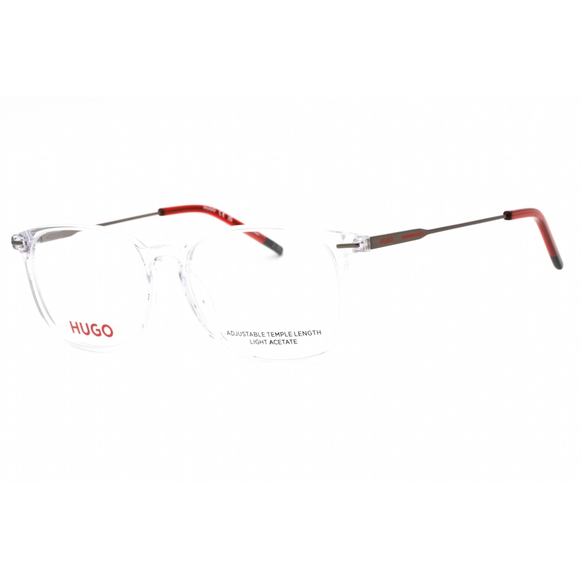 Hugo Women's Eyeglasses - Crystal Plastic Full Rim Rectangular Frame | HG 1205 0900 00