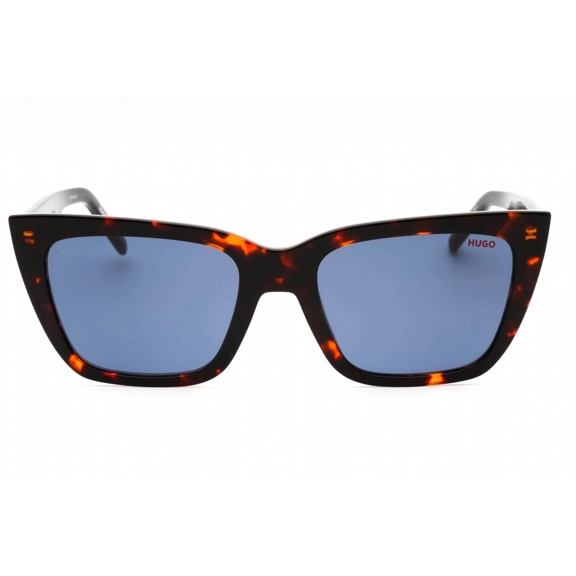 Hugo Women's Sunglasses - Havana Red Cat Eye Shape Full Rim Frame | HG 1249/S 0O63 KU