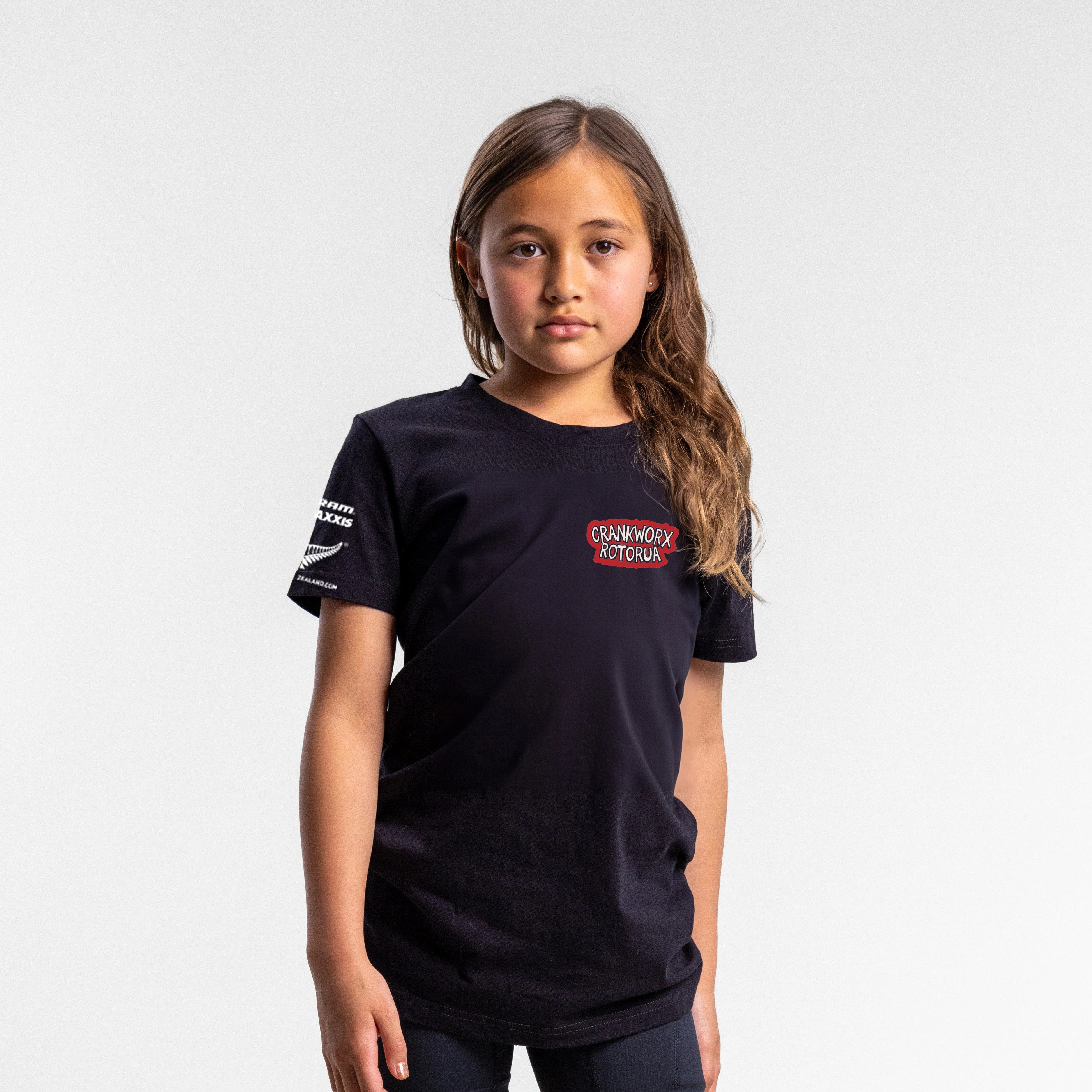 ilabb   Crankworx Rotorua '25 (Official Merchandise) Heritage Tee - Kids Unisex (Black)