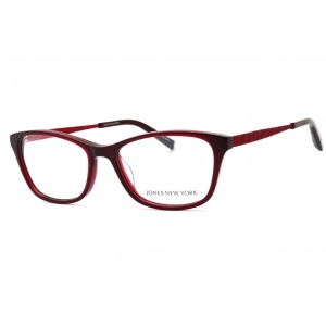 Jones New York Women's Eyeglasses - Burgundy Acetate Cat Eye Shape Frame | J762 0BUR