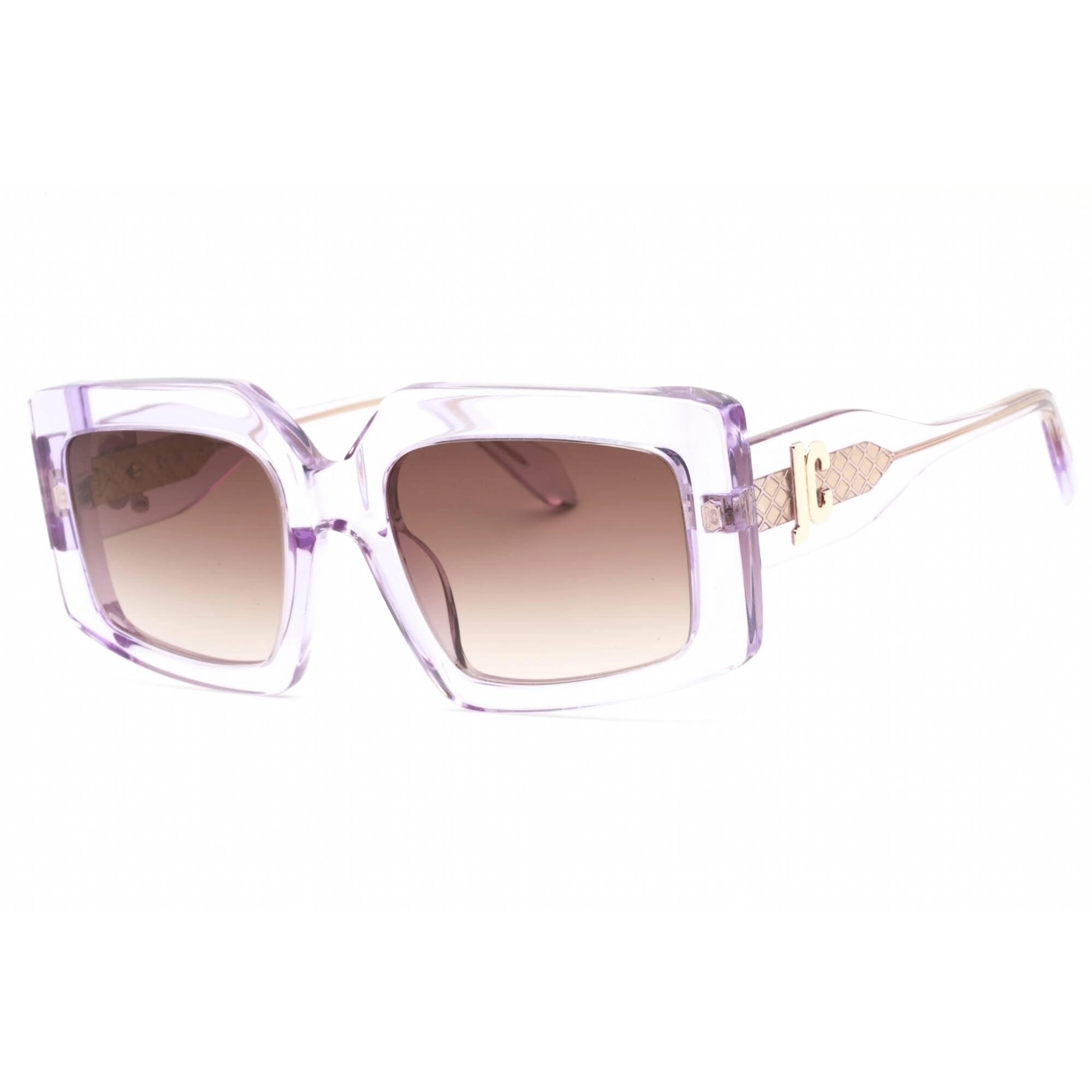 Just Cavalli Women's Sunglasses - Transparent Violet Rectangular Frame | SJC020V 06SC