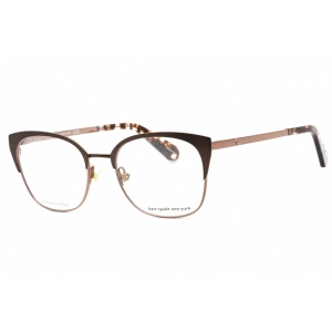 Kate Spade Women's Eyeglasses - Brown Cat Eye Frame Clear Demo Lens | Kalie 009Q 00