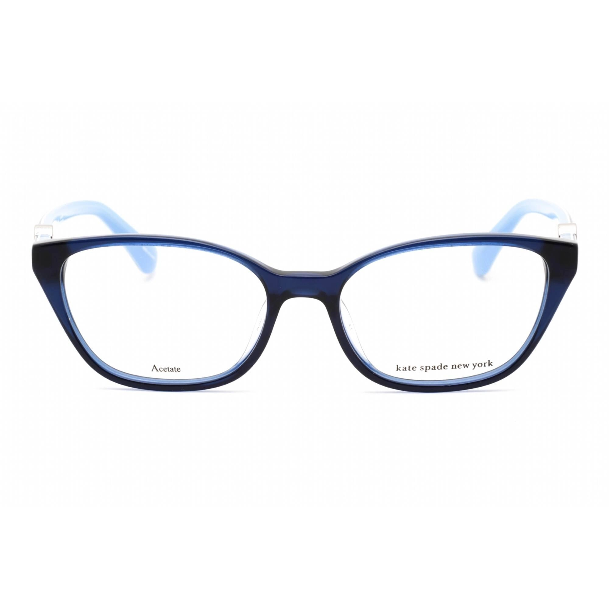 Kate Spade Women's Eyeglasses - Clear Demo Lens Blue Cat Eye Frame | EMMALEE 0PJP 00