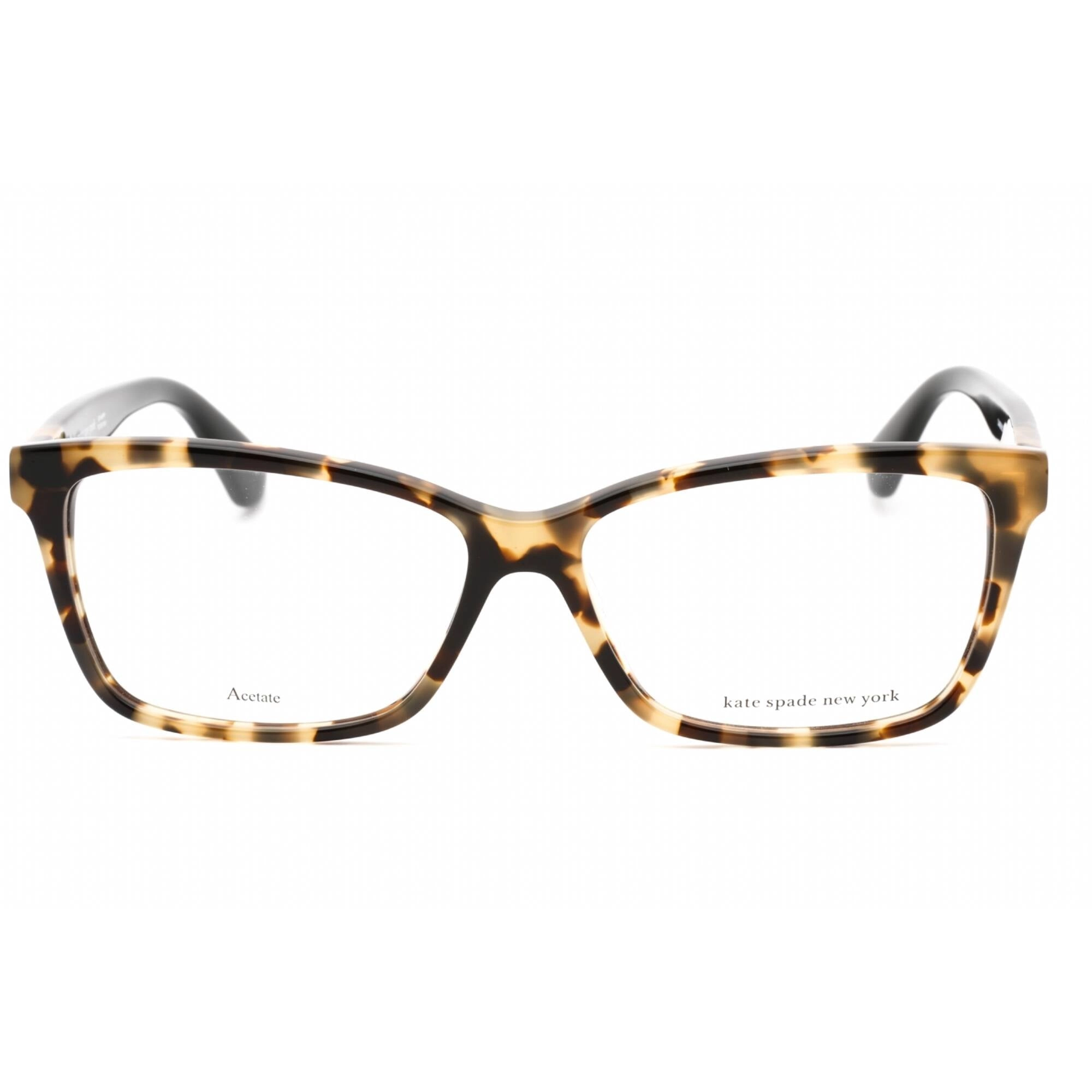 Kate Spade Women's Eyeglasses - Havana Black Plastic Rectangular | Camberly 0581 00