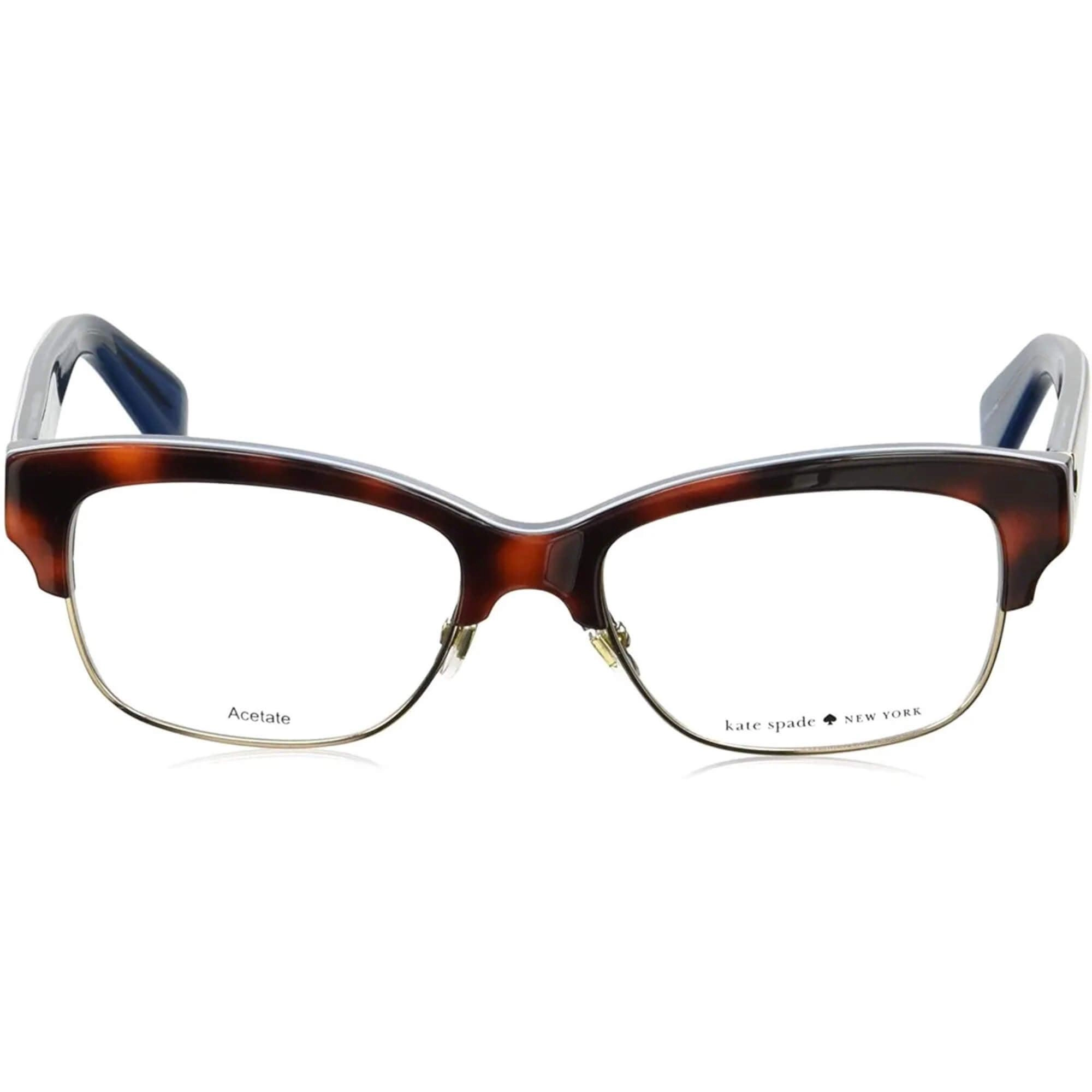 Kate Spade Women's Eyeglasses - Havana Blue Cat Eye Frame | KATE SPADE SHANTAL 0QTR