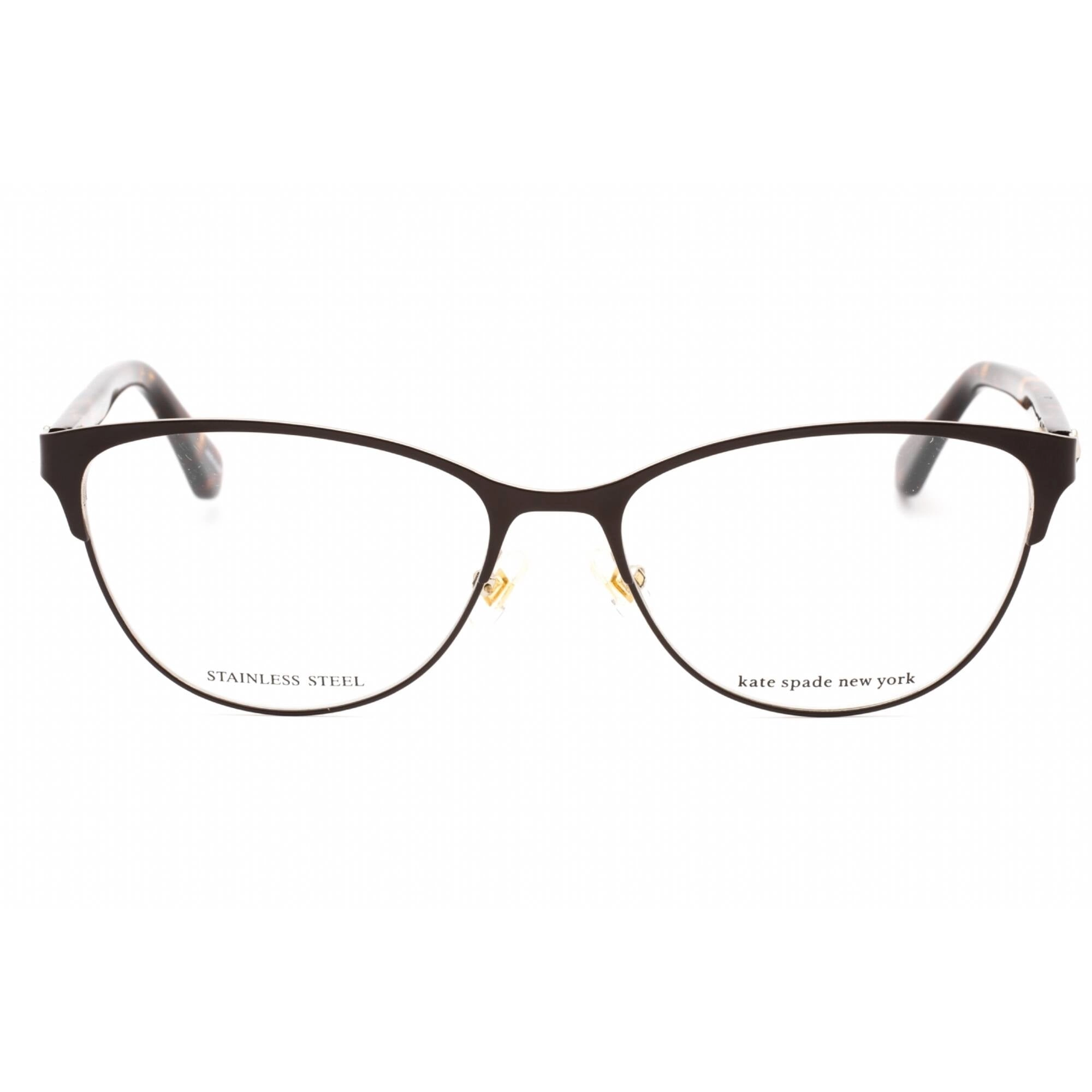 Kate Spade Women's Eyeglasses - Havana Metal Cat Eye Full Rim Frame | HADLEE 0086 00