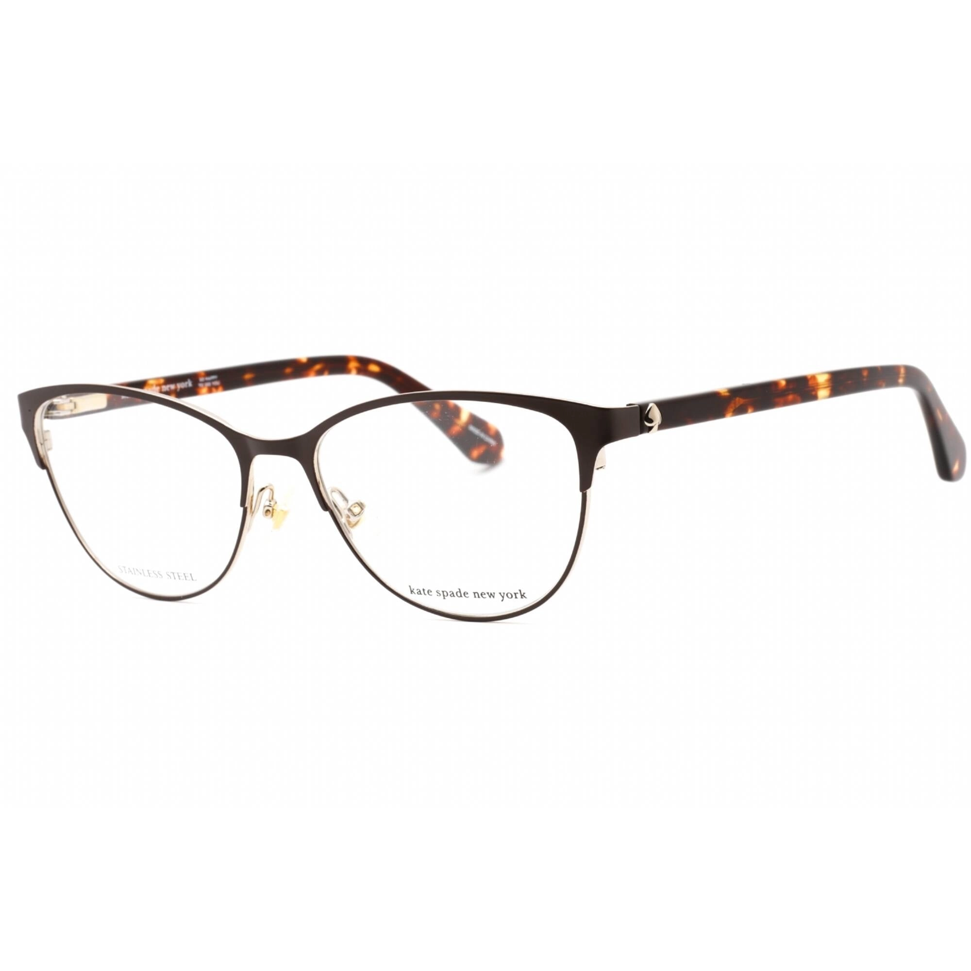 Kate Spade Women's Eyeglasses - Havana Metal Cat Eye Full Rim Frame | HADLEE 0086 00