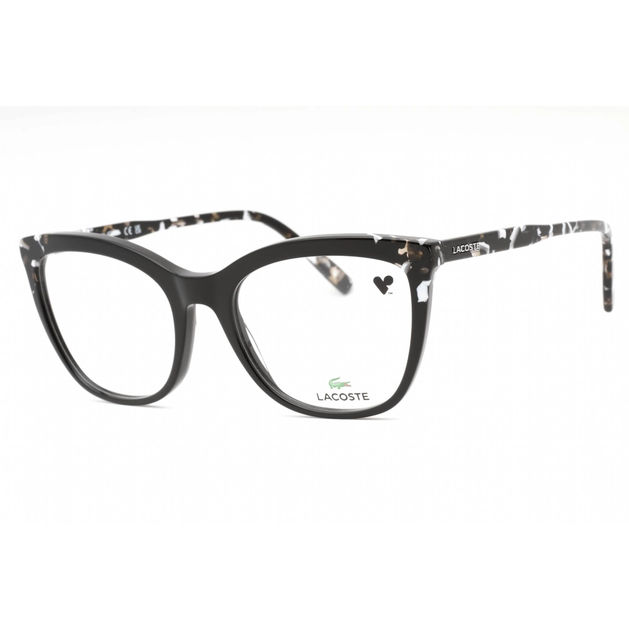 Lacoste Women's Eyeglasses - Black Plastic Cat Eye Shape Full Rim Frame | L2884 001
