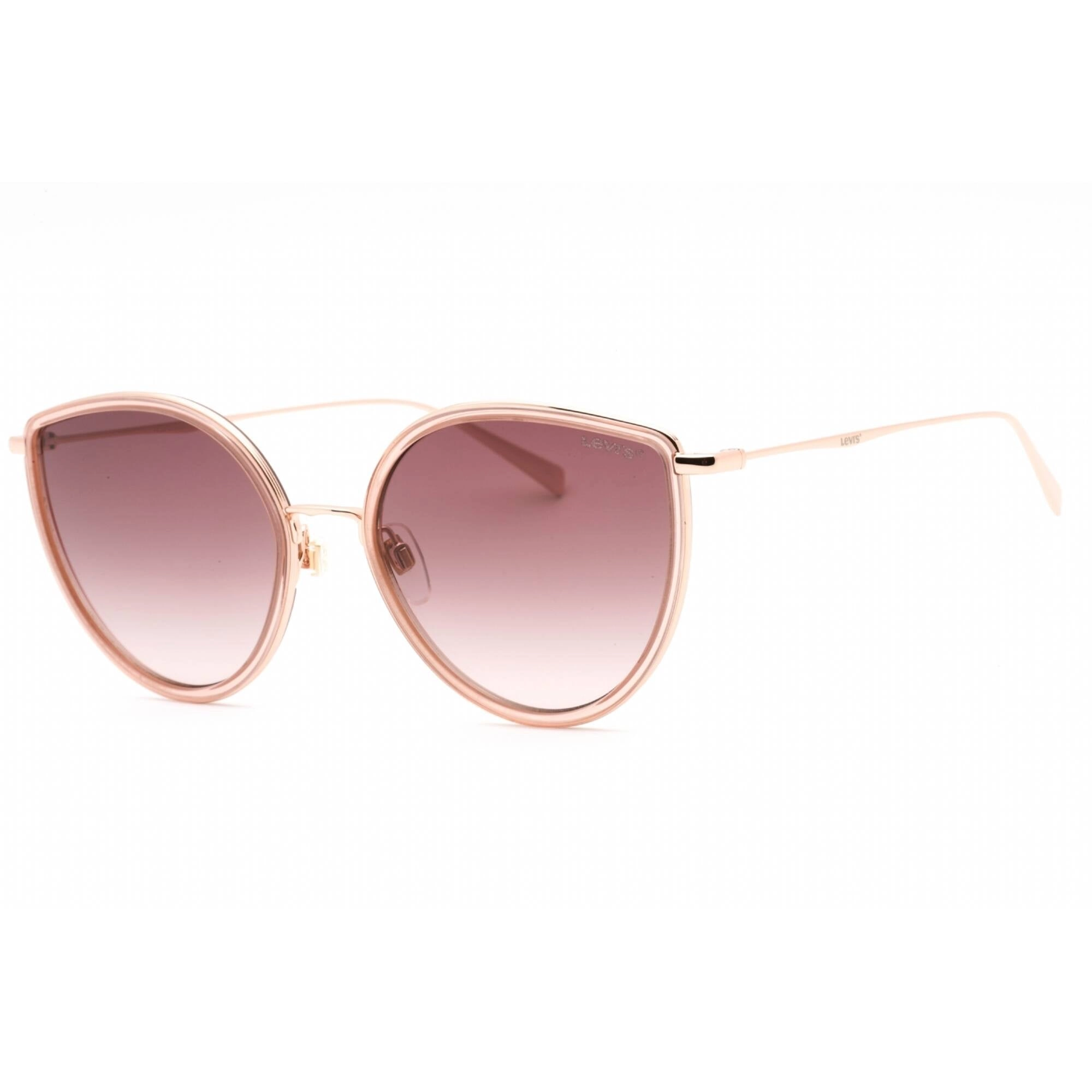 Levi's Women's Sunglasses - Pink Cat Eye Full Rim Metal Frame | LV 5011/S 035J 3X