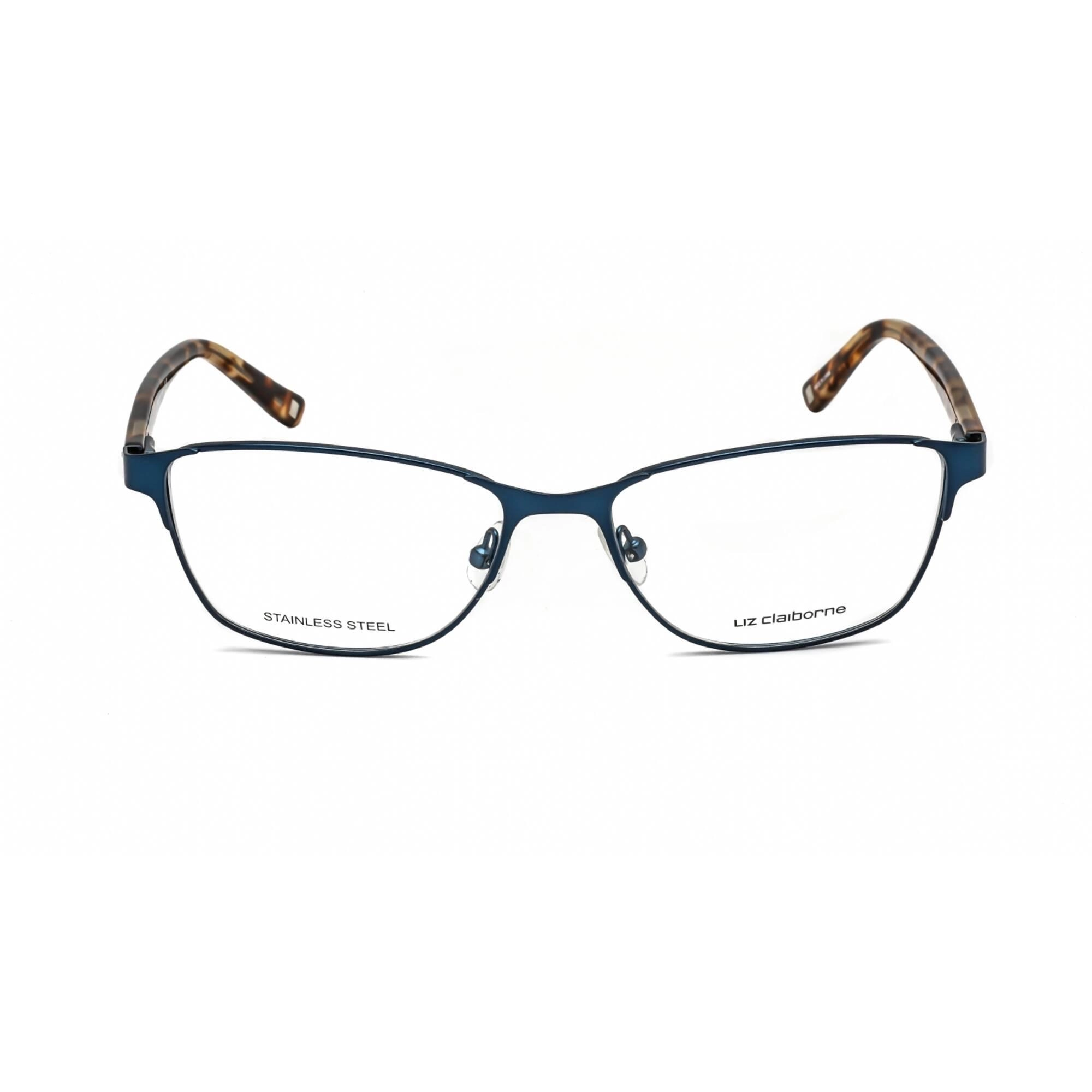 Liz Claiborne Women's Eyeglasses - Navy Semi Matte Metal Frame, 53mm | L 617 0DA4 00