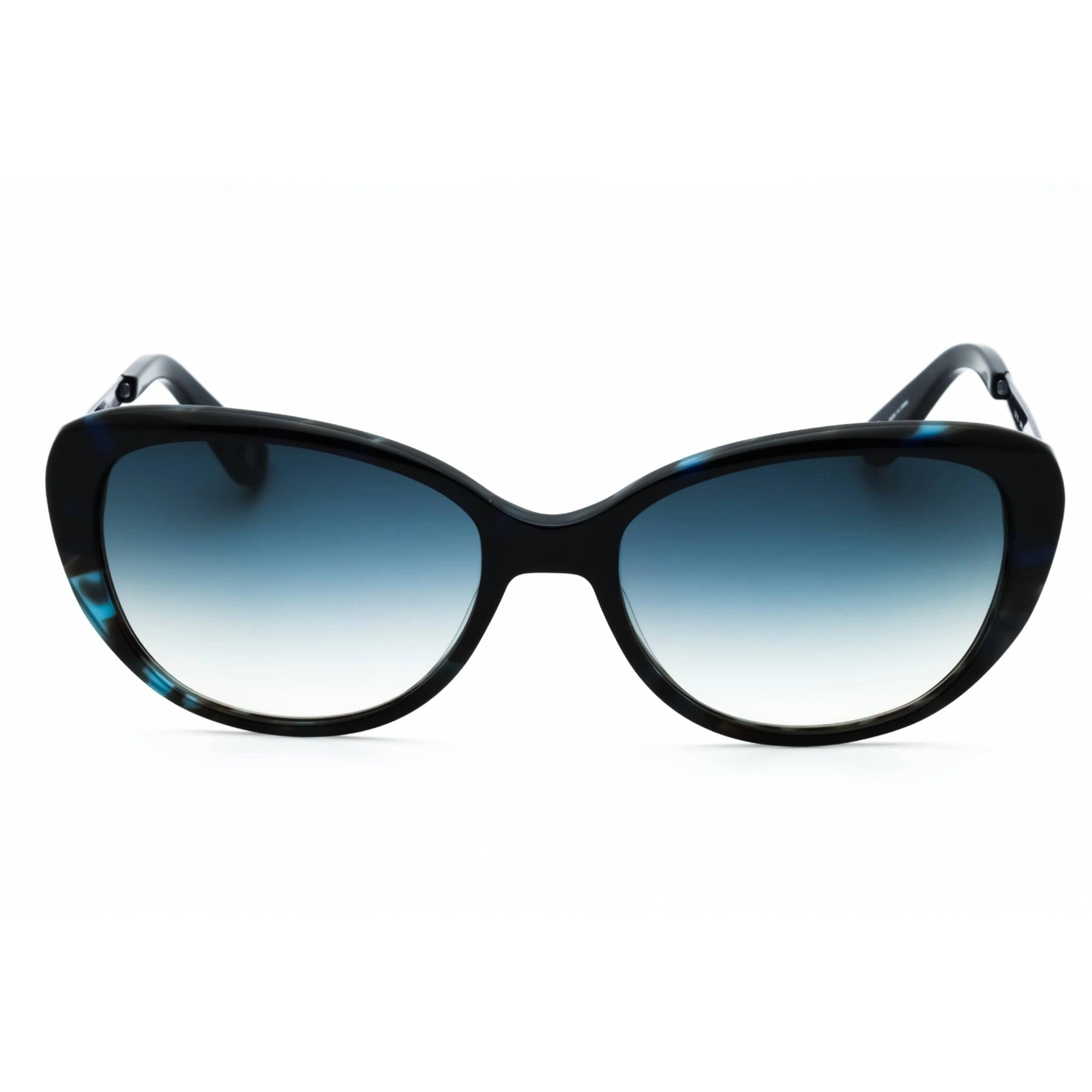 Liz Claiborne Women's Sunglasses - Havana Blue Plastic Cat Eye Frame | L 571/S 0IPR I4