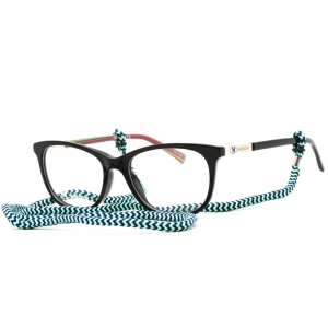 M Missoni Women's Eyeglasses - Clear Lens Black Rectangular Frame | MMI 0051 0807 00
