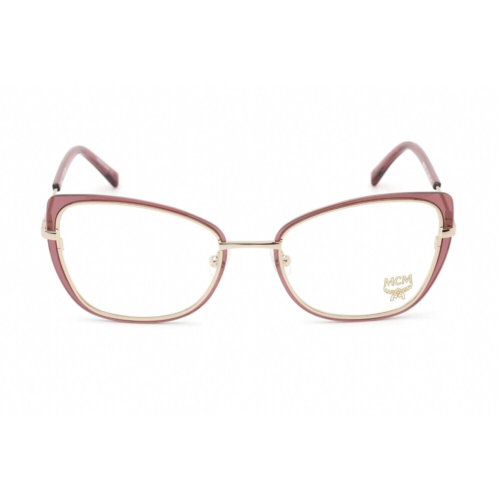 MCM Women's Eyeglasses - Wine Metal Full Rim Cat Eye Frame Demo Lens | MCM 2152 612
