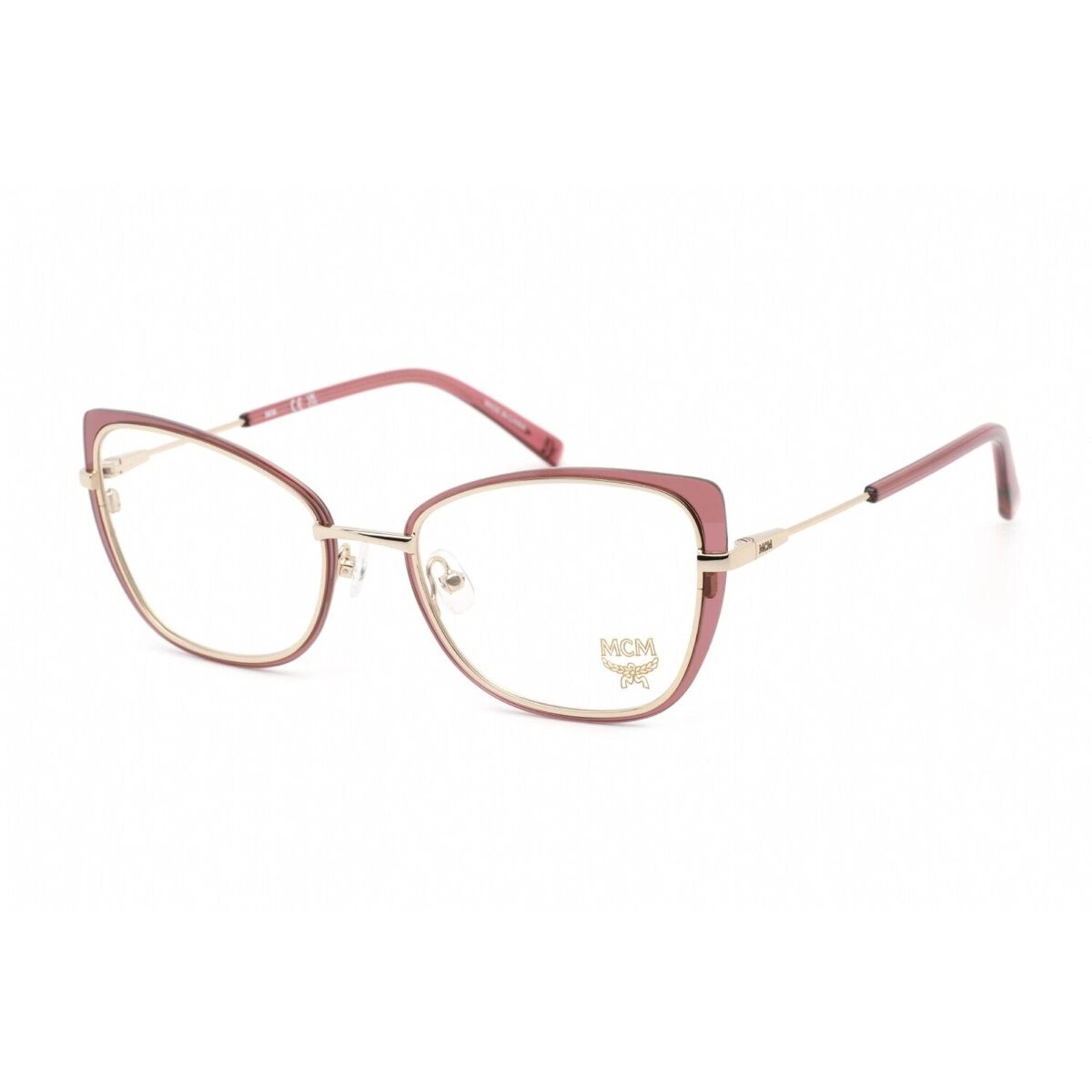 MCM Women's Eyeglasses - Wine Metal Full Rim Cat Eye Frame Demo Lens | MCM 2152 612