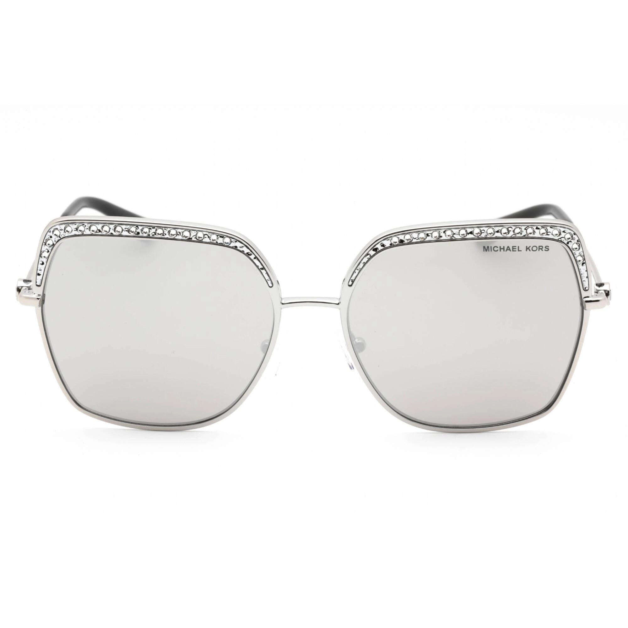 Michael Kors Women's Sunglasses Silver Full Rim Rectangular Frame | 0MK1141 18936G