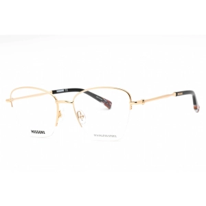 Missoni Women's Eyeglasses - Clear Demo Lens Rose Gold Cat Eye | MIS 0122 0000 00