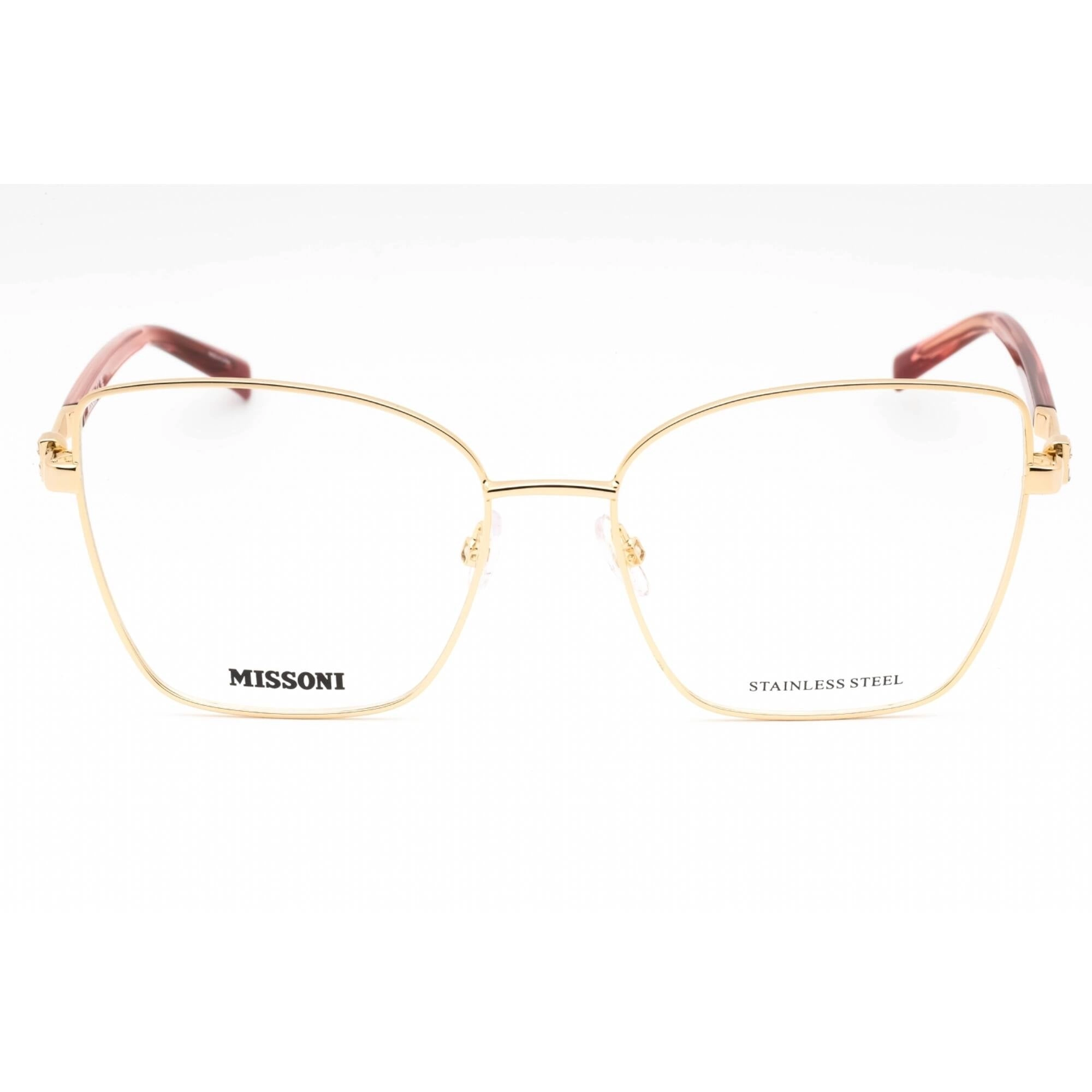 Missoni Women's Eyeglasses - Rose Gold Metal Butterfly Full Rim | MIS 0181 0000 00