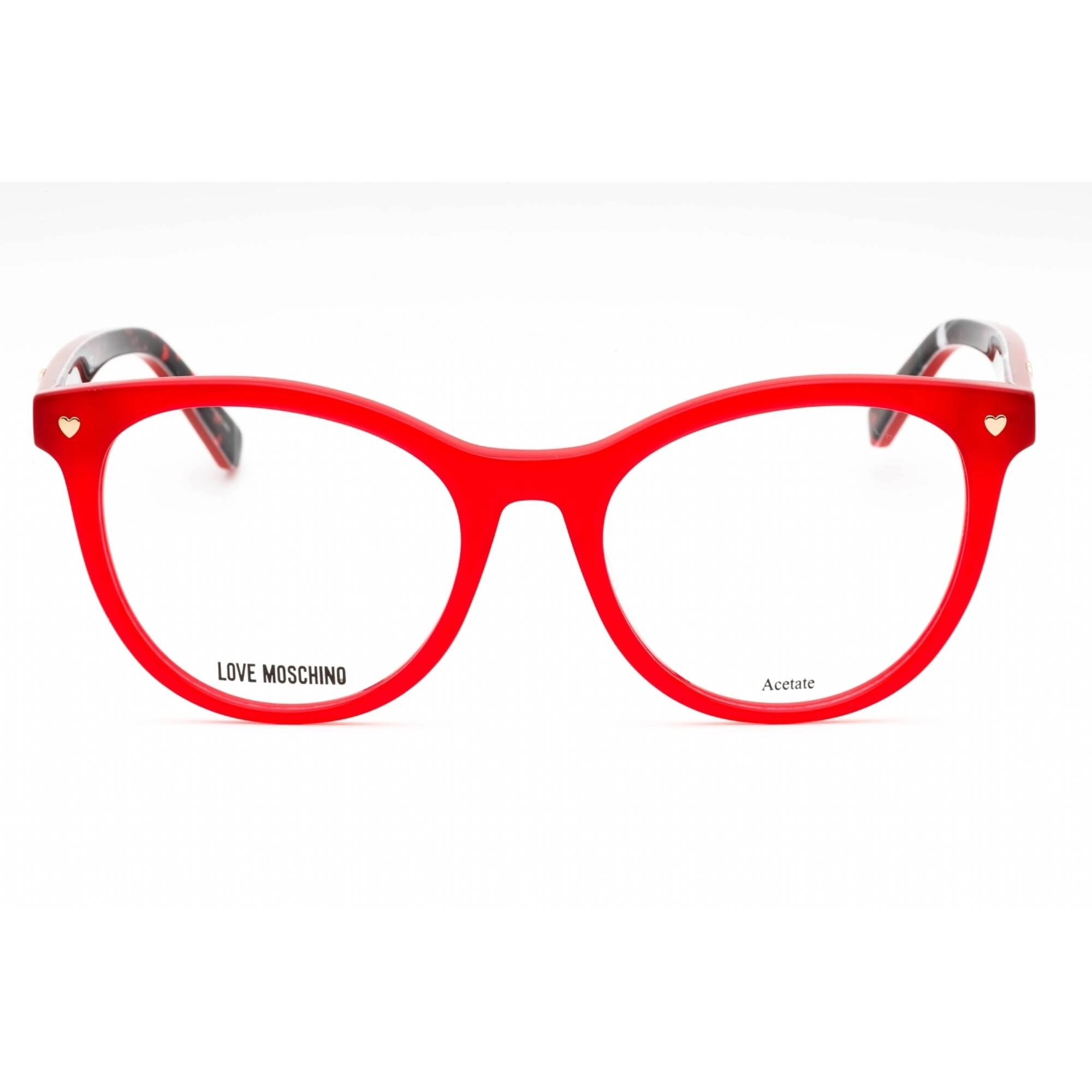 Moschino Love Women's Eyeglasses - Red Plastic Cat Eye Full Rim Frame | MOL592 0C9A 00