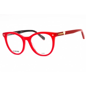 Moschino Love Women's Eyeglasses - Red Plastic Cat Eye Full Rim Frame | MOL592 0C9A 00