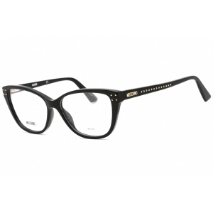 Moschino Women's Eyeglasses - Clear Demo Lens Black Cat Eye Frame | MOS583 0807 00