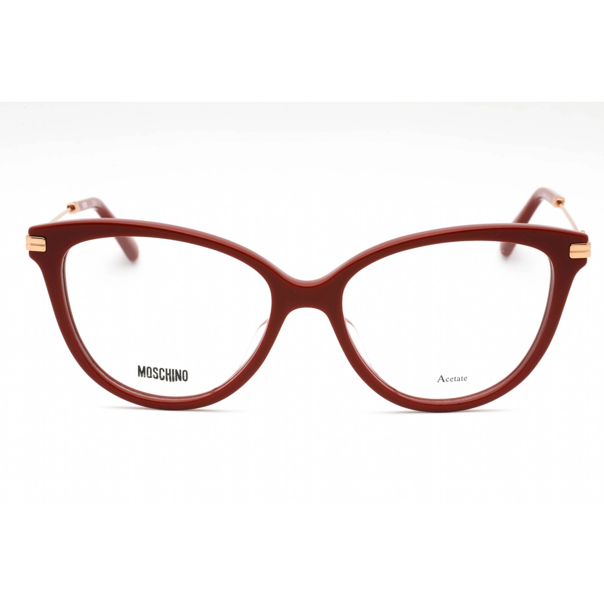 Moschino Women's Eyeglasses - Red Plastic Cat Eye Full Rim Frame | MOS561 0C9A 00
