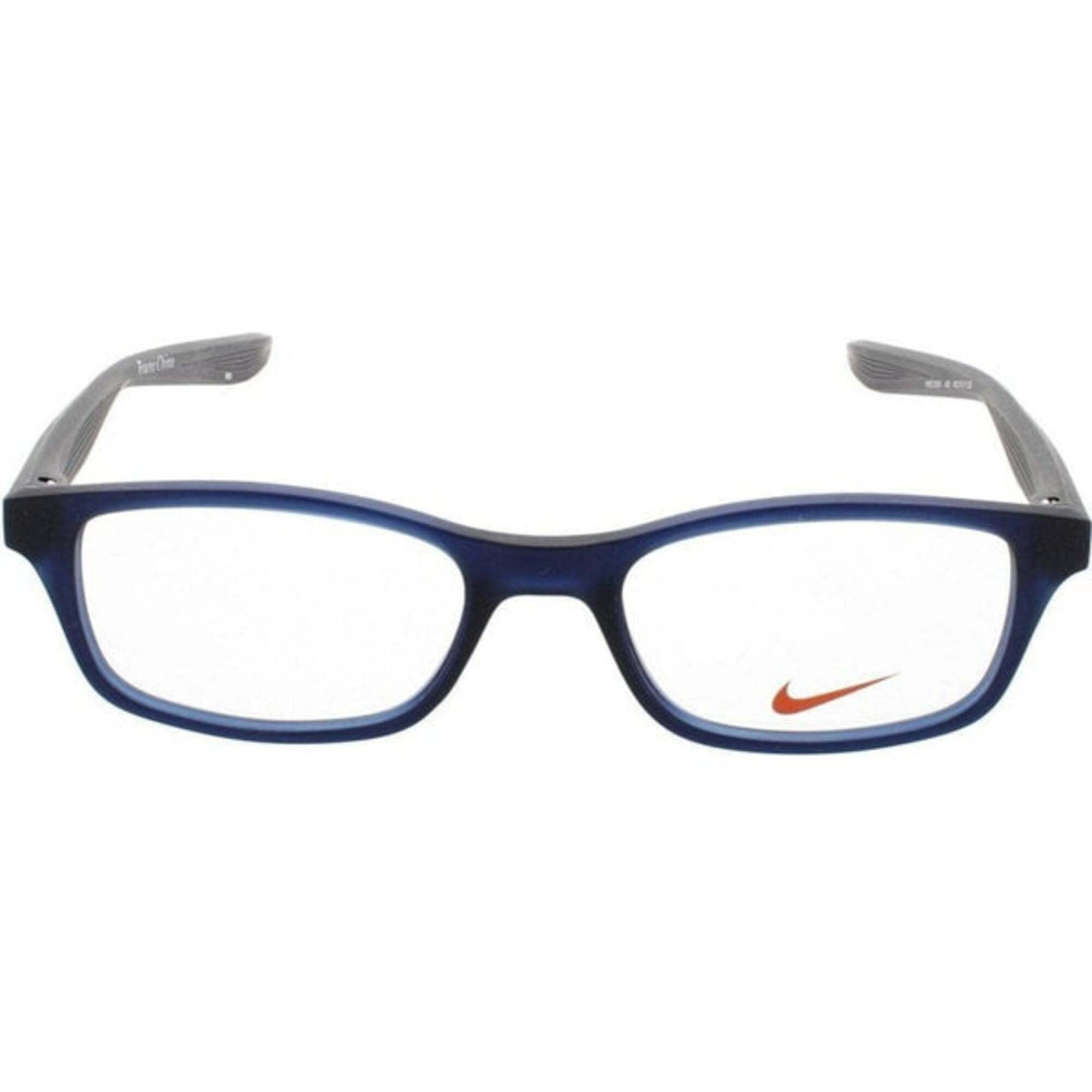 Nike Women's Eyeglasses - Matt Midnight Navy Full Rim Frame Demo Lens | NIKE 5005 400