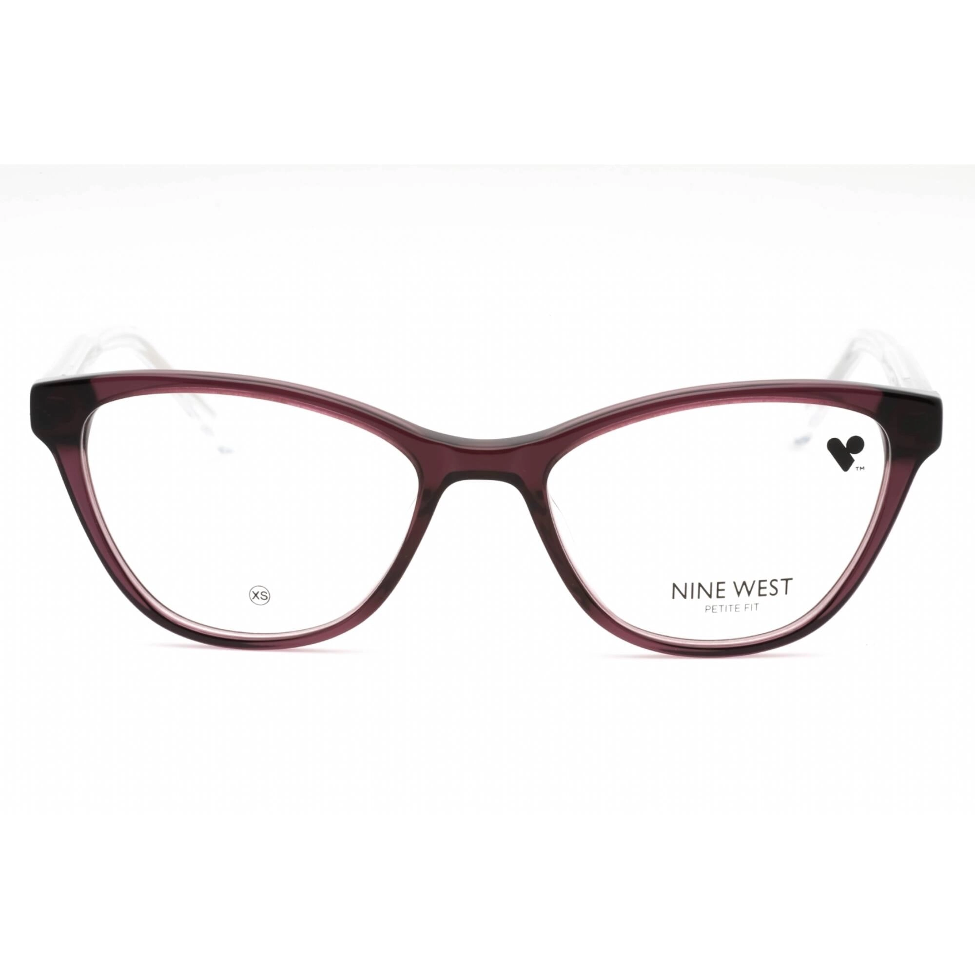 Nine West Women's Eyeglasses - Crystal Plum Plastic Cat Eye Full Rim | NW5217 505