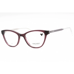 Nine West Women's Eyeglasses - Crystal Plum Plastic Cat Eye Full Rim | NW5217 505