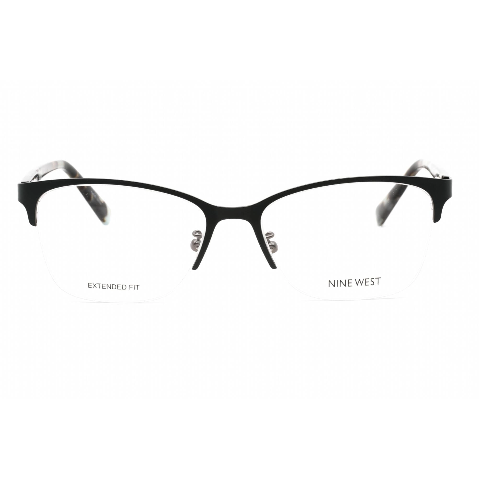 Nine West Women's Eyeglasses - Half Rim Teal Plastic Rectangular Frame | NW1101X 315