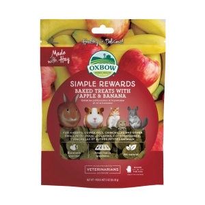 Oxbow Simple Rewards Baked Treats - Apple & Banana
