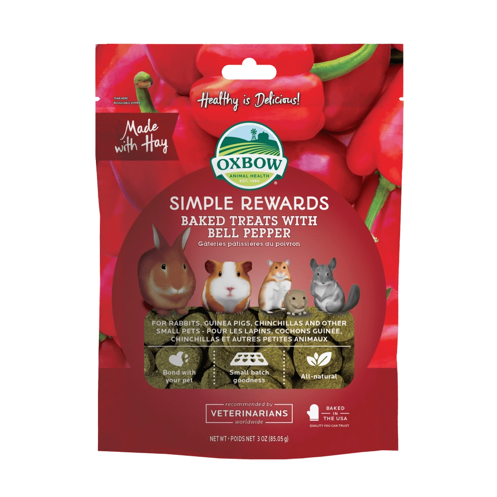 Oxbow Simple Rewards Baked Treats - Bell Pepper
