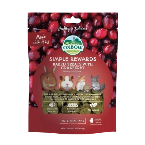 Oxbow Simple Rewards Baked Treats - Cranberry