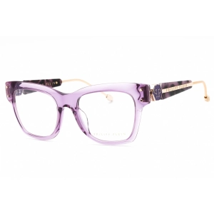 Philipp Plein Women's Eyeglasses - Transparent Lilac Cat Eye Frame | VPP125S 06PF