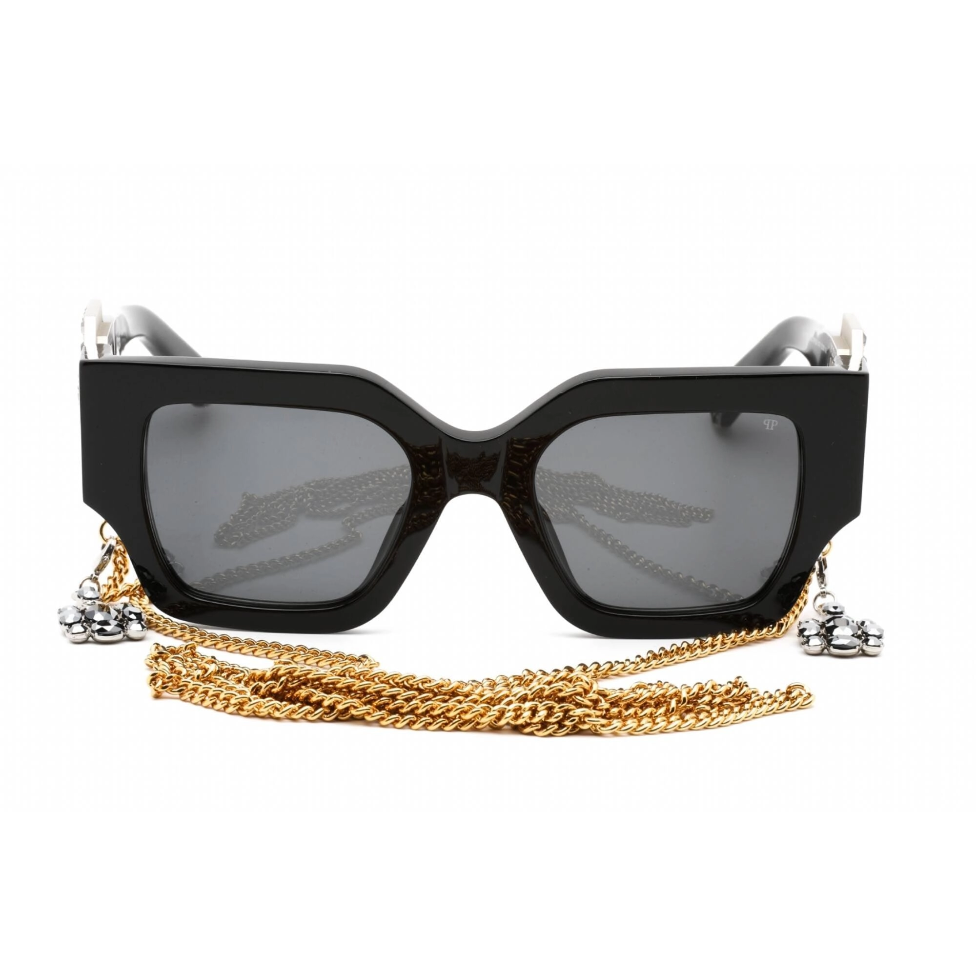 Philipp Plein Women's Sunglasses - Black Plastic Cat Eye Shape Frame | SPP103S 0700