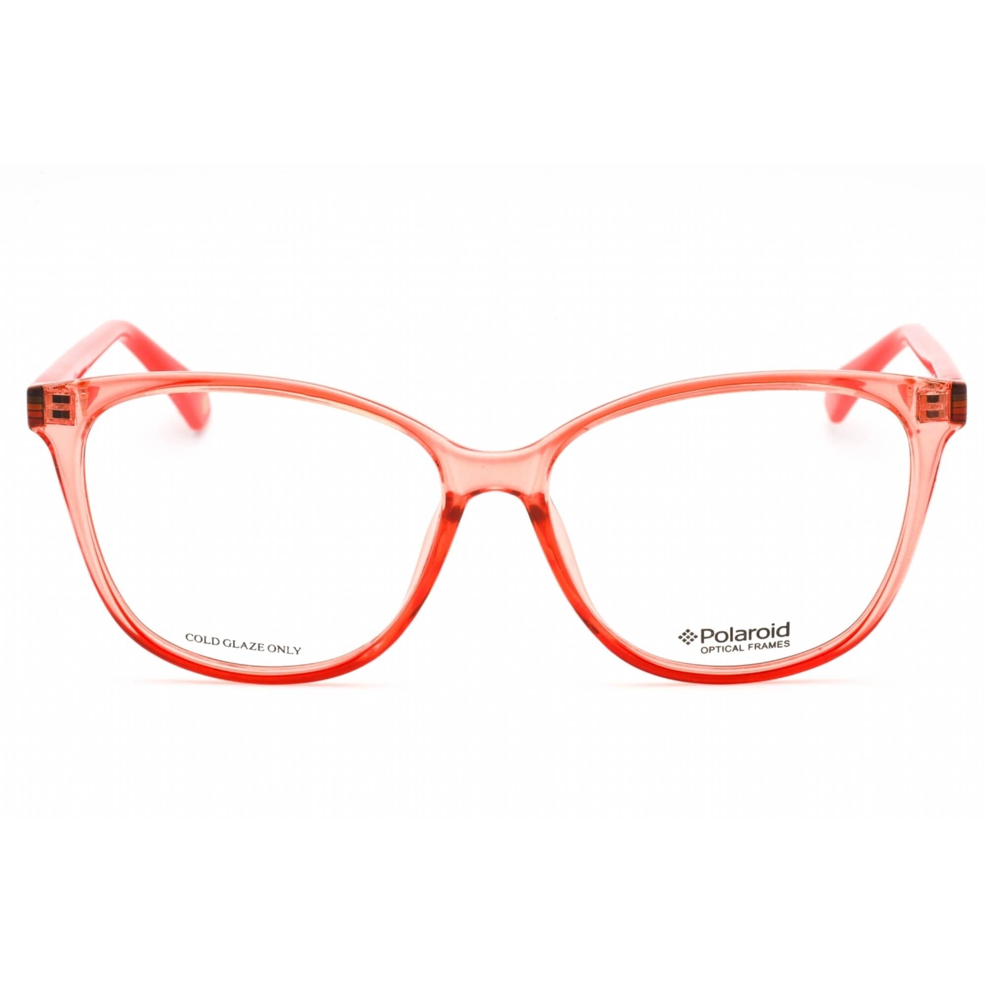 Polaroid Core Women's Eyeglasses - Peach Cat Eye Full Rim Frame | PLD D372 0733 00